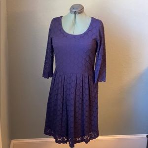 Riley Navy Eyelet Dress